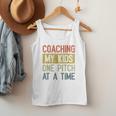 Vintage Baseball Dad Coaching My Kids One Pitch At A Time Men Tank Top Vintage Baseball Dad Coaching My Kids One Pitch At A Time Men Tank Top