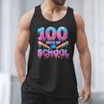 100 Days Of School Baseball Dripping Ice Cream 100th Day Men Tank Top