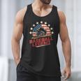 Baseball Dad USA Flag Men Tank Top