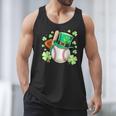 Baseball St Patricks Day Lucky Baseball Player Shamrock Men Tank Top Baseball St Patricks Day Lucky Baseball Player Shamrock Men Tank Top