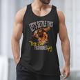 Stoneage Caveman Neolithic History Baseball Dad Father Men Tank Top