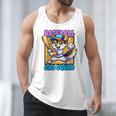 Baseball Dad Squad Fox On The Bat Raglan Baseball Tee Men Tank Top