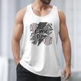 Game Day Baseball Retro Checkered Baseball Men Tank Top