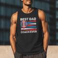 Best Dad Coach Ever Baseball Dad American Flag 4th Of July Men Tank Top Best Dad Coach Ever Baseball Dad American Flag 4th Of July Men Tank Top