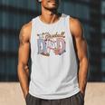 Baseball Dad Game Day Sport Lovers Baseball Fathers Day Men Tank Top