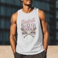 Best Baseball Dad Ever Vintage Baseball Daddy Father's Day Men Tank Top