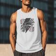 Game Day Baseball Retro Checkered Baseball Men Tank Top