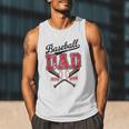 Vintage Baseball Dad Daddy Father's Day Baseball Players Men Tank Top
