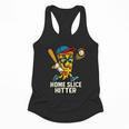 Boys Pizza Theme Baseball Home Hitter Flowy Tank