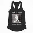 I Hit 100 Days Of School Baseball Player 100th Day Boys Kids Flowy Tank