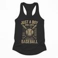 Just a Boy Who Loves Baseball Flowy Tank Just a Boy Who Loves Baseball Flowy Tank