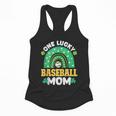 One Lucky Baseball Mom St Patricks Day Rainbow Mother Mama Flowy Tank