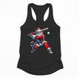 Santa Playing Baseball Men Boys Christmas Baseball Player Flowy Tank Santa Playing Baseball Men Boys Christmas Baseball Player Flowy Tank