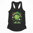 St Patricks Day Baseball Leprechaun Rainbow Green Baseball Flowy Tank