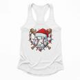 Christmas Baseball Santa Hat For Baseball Players Fans Flowy Tank