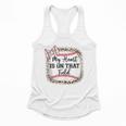 Cute Baseball Mom My Heart On That Field Sister Girl Toddler Flowy Tank