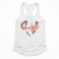 Cute Baseball Mom Heart Mother's Day Sport Mama Mom Life Flowy Tank