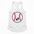 Pregnant Baseball Mom Pregnancy Announcement Baby Feet Belly Flowy Tank