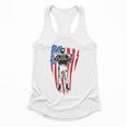 US Flag Baseball Player Batter Sport Lover Team Coach Family Flowy Tank