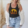 Baseball Tee Sunset Silhouette Players Men Women Kids Flowy Tank