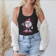 Pink Ribbon Baseball Breast Cancer Awareness Flowy Tank