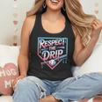 Respect The Drip Baseball Player Flowy Tank Respect The Drip Baseball Player Flowy Tank