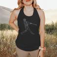 Baseball Batter Line Abstract Geometry Team Player Family Flowy Tank