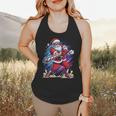 Christmas Baseball Santa Game Day Xmas Boys Kids Men Flowy Tank