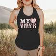 My Heart Is On That Court Baseball Mom Flowy Tank My Heart Is On That Court Baseball Mom Flowy Tank