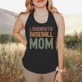 Loudmouth Baseball Mom Sports Cute Text Flowy Tank Loudmouth Baseball Mom Sports Cute Text Flowy Tank