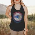 Lynyrd Skynyrd Skeleton Baseball Gun US Flag Cowboy Rock Fan Flowy Tank