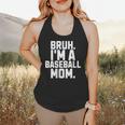 Sarcastic Bruh Baseball Mom Fan Gear For Mama Life Flowy Tank