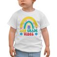 2nd Grade Vibes Back To School Rainbow Second Grade Graphic Toddler T-Shirt 2nd Grade Vibes Back To School Rainbow Second Grade Graphic Toddler T-Shirt