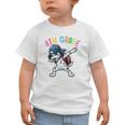 4th Grade Crew Dalmatian Dog Dabbing Back To School Premium Tri-Blend Graphic Toddler T-Shirt