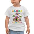 Aloha Preschool Flamingo Hawaii Back To School Kids Girl Graphic Toddler T-Shirt