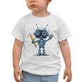 Back To School 2025 Robot Pencil For Kids Graphic Toddler T-Shirt Back To School 2025 Robot Pencil For Kids Graphic Toddler T-Shirt
