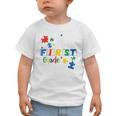 Back To School Autism Puzzle Pieces Autistic First Grade ASD Graphic Toddler T-Shirt Back To School Autism Puzzle Pieces Autistic First Grade ASD Graphic Toddler T-Shirt