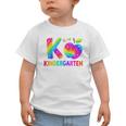 Back To School F Is For Kindergarten Rainbow Apple Kid Graphic Toddler T-Shirt Back To School F Is For Kindergarten Rainbow Apple Kid Graphic Toddler T-Shirt
