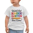 Back To School Watch Out Kindergarten Here I Come Kids Graphic Toddler T-Shirt Back To School Watch Out Kindergarten Here I Come Kids Graphic Toddler T-Shirt