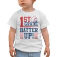 Baseball 1st Grade Back To School 1st Grade Batter Up Graphic Toddler T-Shirt