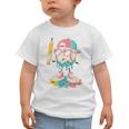 Baseball Drip Ice Cream First Day Back To School Cute Girls Graphic Toddler T-Shirt