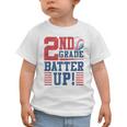 Baseball Second Grade Back To School 2nd Grade Batter Up Graphic Toddler T-Shirt