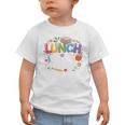 Colorful Lunch Lady Appreciation Retro Back To School Graphic Toddler T-Shirt