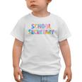 Colorful School Secretary Back To School Rainbow Graphic Toddler T-Shirt