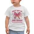 First Day Of 2nd Grade Coquette Back To School Girls Kids Graphic Toddler T-Shirt