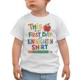 This Is My First Day Of Kindergarten Shirt Back To School Graphic Toddler T-Shirt