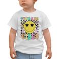 Girls 1st Grade Vibes Smile Face Back To School First Grade Graphic Toddler T-Shirt Girls 1st Grade Vibes Smile Face Back To School First Grade Graphic Toddler T-Shirt