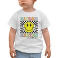 Girls Kindergarten Vibes Smile Face Back To School Kinder Graphic Toddler T-Shirt