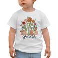 Groovy Third Grade Wildflowers Back To School 3rd Grade Graphic Toddler T-Shirt