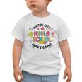 Groovy Watch Out Middle School Here I Come Back To School Graphic Toddler T-Shirt
